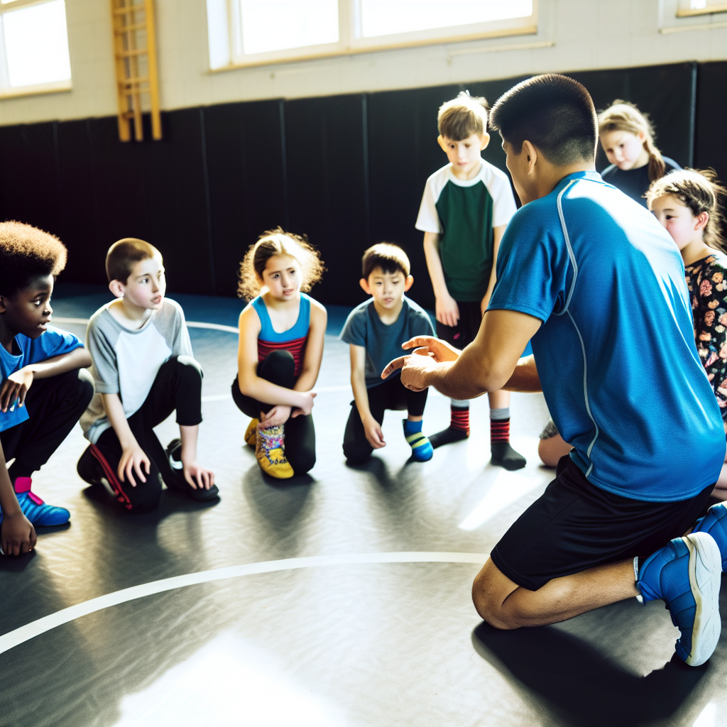 coaching youth wrestling