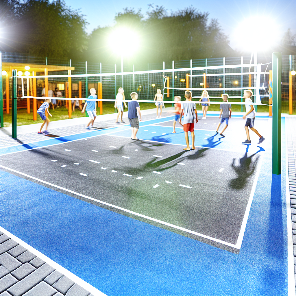 youth volleyball court dimensions